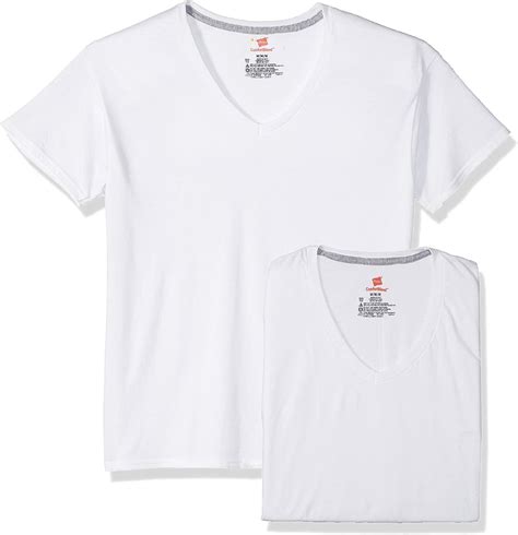 Hanes Ultimate Mens Comfortblend V Neck T Shirt With Freshiq 4 Pack