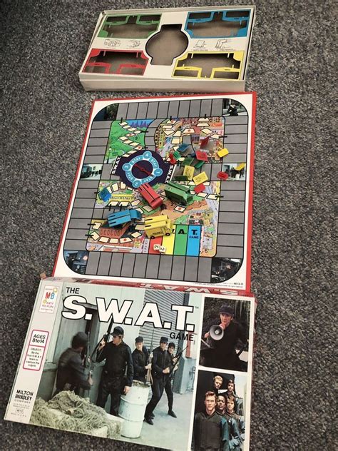 Vintage 1976 Swat Tv Show Board Game Milton Bradley Free Shipping