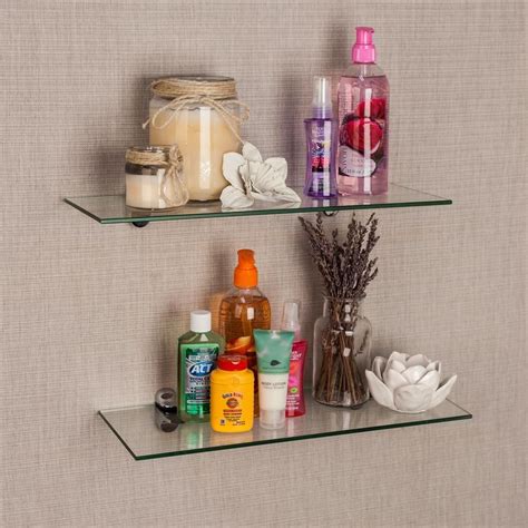 15 Ideas Of Clear Glass Floating Shelves
