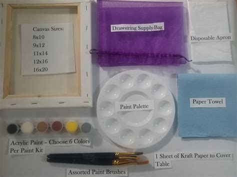 Paint and Sip Kits Pre Drawn Sip and Paint Kits Couples | Etsy