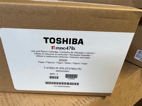 Toshiba E Studio Toner Cartridge 478s T 478su R 20k Yield Black Nib Ebay