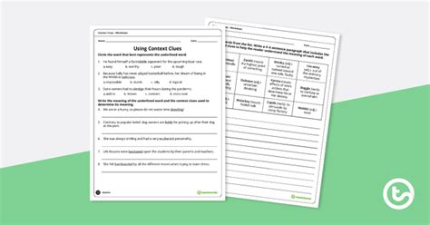 6th Grade Context Clues Worksheets Worksheets For Kindergarten