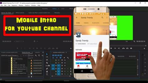 Make Mobile Intro For Your Youtube Channel In Adobe Premiere Pro