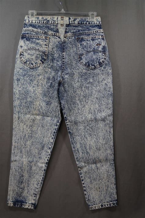 Vintage Chic 80s 90s Stone Washed Acid Washed Denim Jeans Jeans