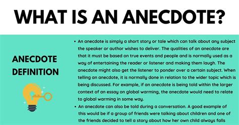 What Is An Anecdote And How Do You Write One 2024 Atonce