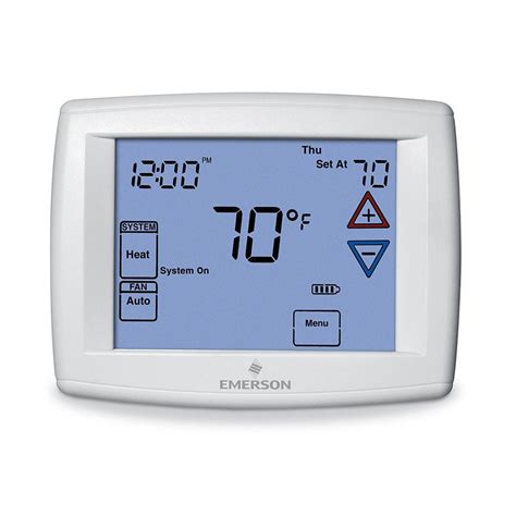 Emerson Touchscreen 7 Day Programmable Thermostat With Humidity Control