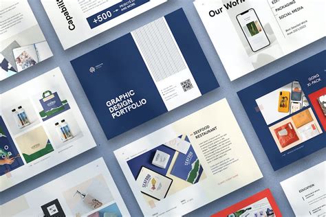 Graphic Design Portfolio Print Templates Ft A5 And Design Envato Elements