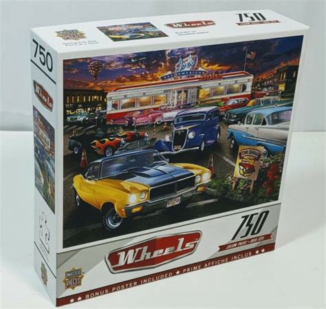 Wheels Runners Up 750 Pc Jigsaw Puzzle Masterpieces Hot Rod Muscle Car