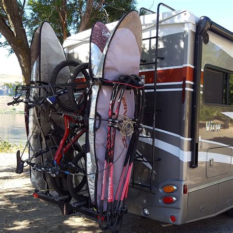 Innovative Vertical Kayak Sup And Bike Rack For Rvs And Vans