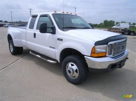 2001 Oxford White Ford F350 Super Duty Lariat Supercab 4x4 Dually