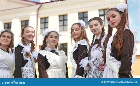 Happy Russian Girls Graduating On Graduation Day Stock Video Video Of Life Happy 227893323