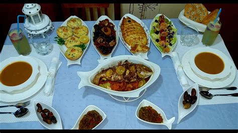 اقتراح طاولة رمضانية بالسمك🌛حساء السمك ومملحات بالسمك ...