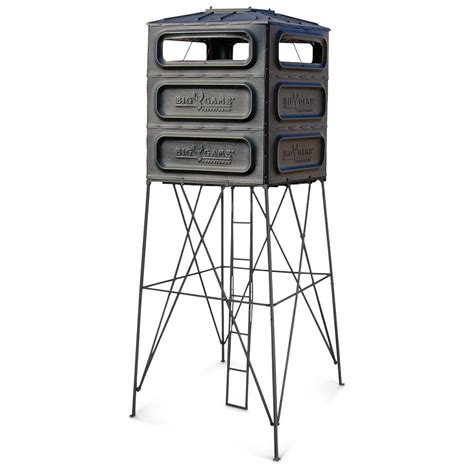 Big Game Trophy Box Blind Kit 592904 Tower And Tripod Stands At