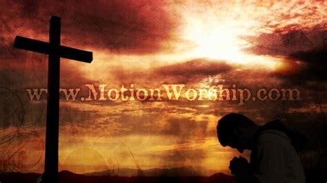 Kneeling Cross Sunset Hd Worship Motion Background Youtube