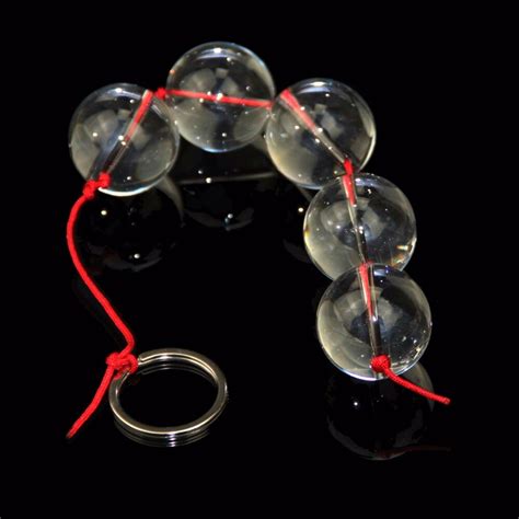 Candiway Big Ball Glass Anal Beads Smooth Crystal Butt Plug Sex Toys For Women Men Gayanus