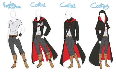 Men's boy's hoodie long sleeve jacket varsity coat cosplay costumes. Male Coat by IrinaFestner94 on deviantART | Drawing anime ...