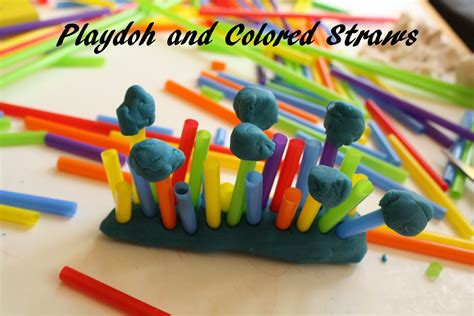 Having Fun At Home Diy Playdoh Toy Use Straws