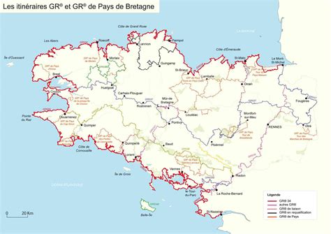 Carte Du Nord De La Bretagne ≡ Voyage Carte Plan