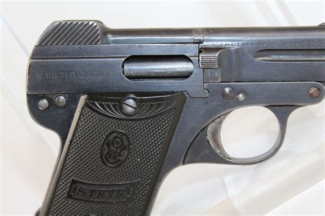 Austrian Steyr Pieper 25 Acp Pistol Antique Firearms 008 Ancestry Guns