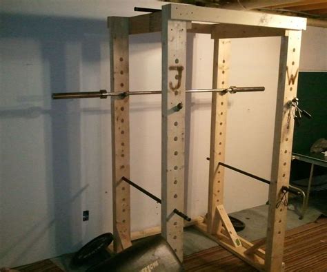 Wood Power Rack For Home Gym Diy Power Rack Diy Home Gym Squat Rack Diy