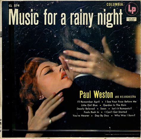 Paul Weston And His Orchestra Music For A Rainy Night 1954 Vinyl