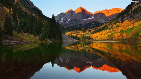 State Of Colorado The United States Rocky Mountains Maroon Bells