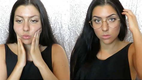 Easy Back To School Makeup Tutorial Firmoo Glasses Review Youtube