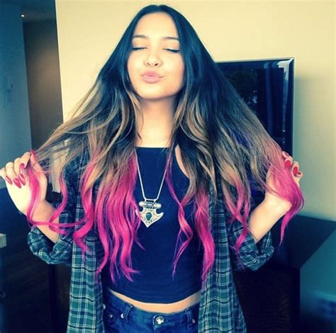 Vanessa Hudgens Shows Off New Pink Tipped Hair Color Via Instagram