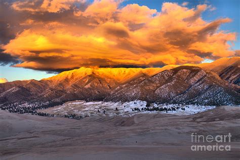 Great Sand Dunes National Park And Preserve Sunset Photograph By Adam