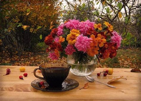 Красивые картинки осень и кофе 100 фото Прикольные картинки и позитив