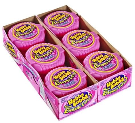 hubba bubba bubble tape awesome original 6 feet of gum 12 count pack pack of 2
