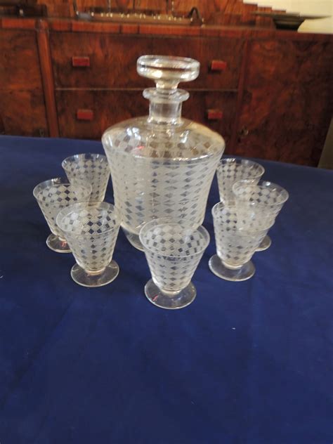 Complete Set Of Art Deco Baccarat Glassware Tableware Art Deco Collection