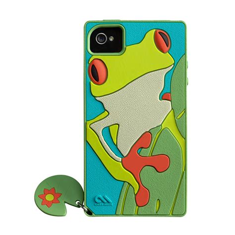 Iphone 4s 4 Creatures： Delight Cupcake Green Tree Frog Aqua Case