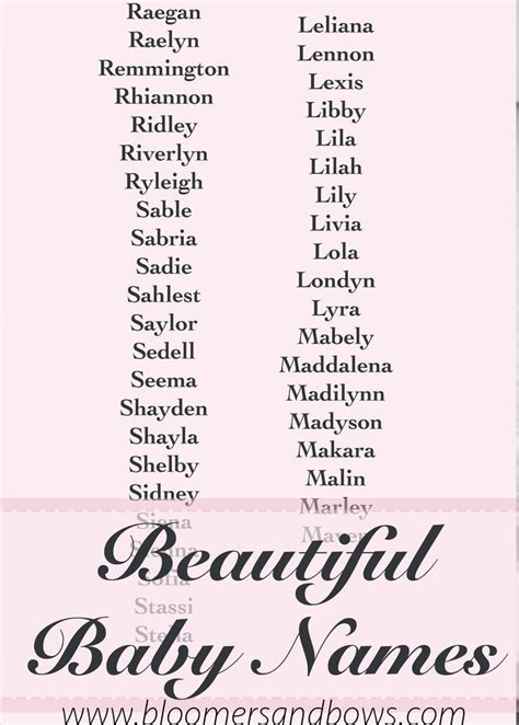 Beautiful Baby Names Bloomers And Bows Group Board Pinterest