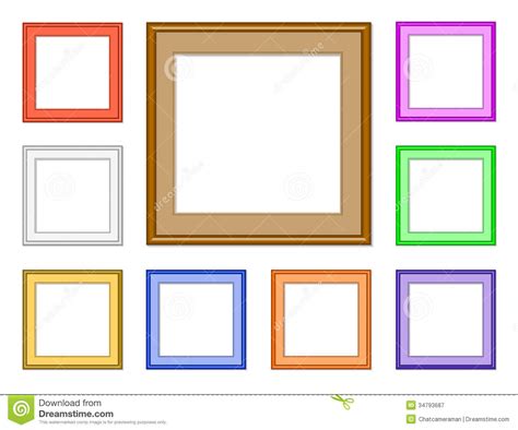 Modern Frame Square Stock Illustration Image Of Decoration 34793687