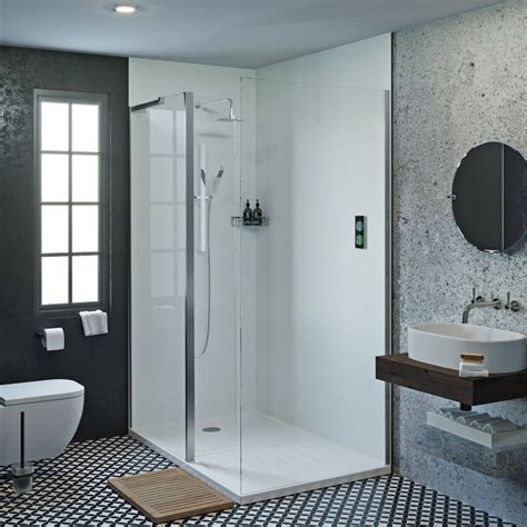 Showerwall Acrylic Arctic Shower Wall Panel Bathroom Shower Walls