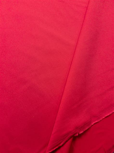 Cali Fabrics Red Designer Viscose Nylon Stretch Twill Fabric By The Yard