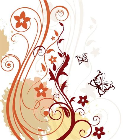 Vector Abstract Floral Background Clip Art Library