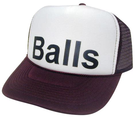 Balls Balls Hat Trucker Hats Mesh Hat Snap Back Hat