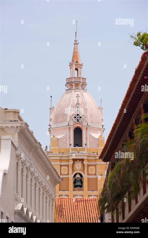 The Dome Of Catedral Cathedral De Cartagena In Cartagena Colombia