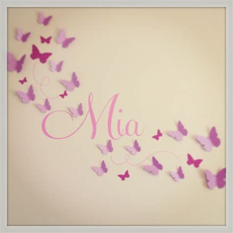 Wallart Bought From Etsy Name Decal Loladecor And Butterflies
