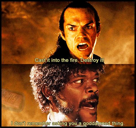 Lord Of The Rings Pulp Fiction Meme By Rabittooth On Deviantart
