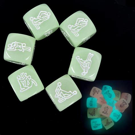 buy glow in the dark erotic dice love dice of sex noctilucent sex dice of adult game at