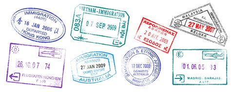Passport Stamps Png Png Image Collection
