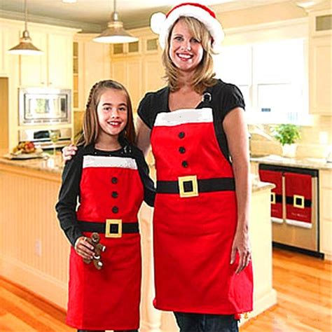 The reindeer is a burger with large pretzels for the antlers, tomato for the nose, and. 1Pcs Adult Kids Christmas Decoration Kitchen Aprons ...