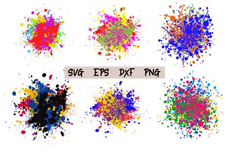 Paint Splatter Svg Graphic By Dev Teching Creative Fabrica