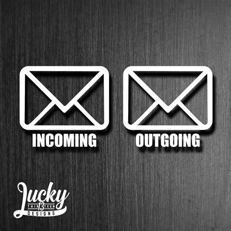 Mail Incoming And Outgoing Vinyl Decal Set Etsy