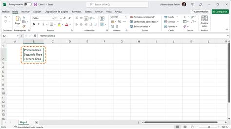 Cómo Escribir Varias Líneas En Una Celda Excel