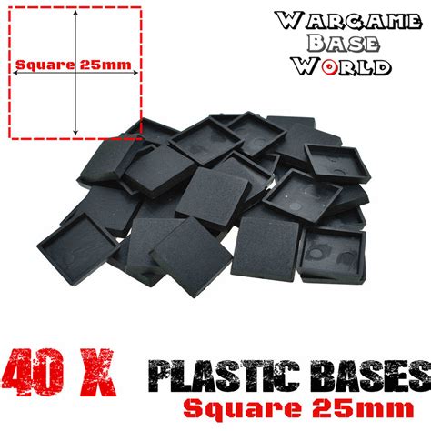 Wargaming Bases Square 25mm Bases For Sale