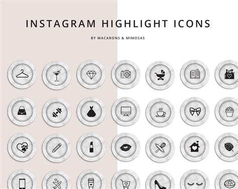 Instagram highlight icons are the perfect way to make your page stand out by adding your personal style and branding. 53 Marble Instagram Story Highlights Icons • Macarons and ...